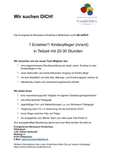Stellenausschreibung